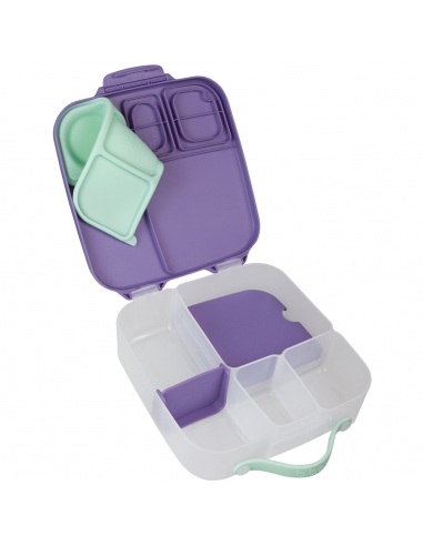 Duży lunchbox śniadaniówka z wkładem chłodzącym b.box Lilac Pop