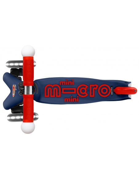 Hulajnoga Mini Micro Deluxe MAGIC LED Navy Blue (świecące koła i rączki)