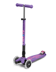 Hulajnoga Maxi Micro Deluxe Foldable LED Purple...