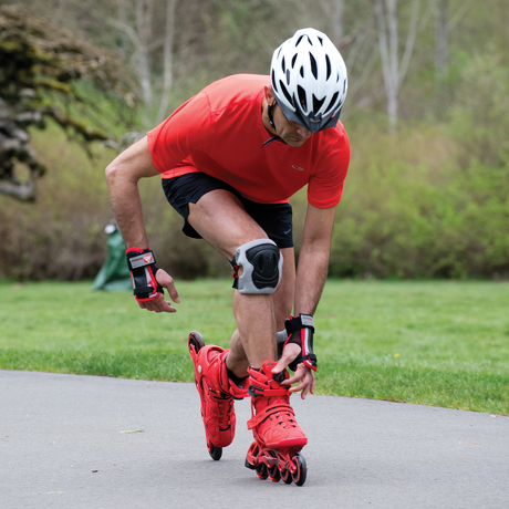 Ochraniacze męskie na nadgarstki K2 Performance Men Silver/Black/Red