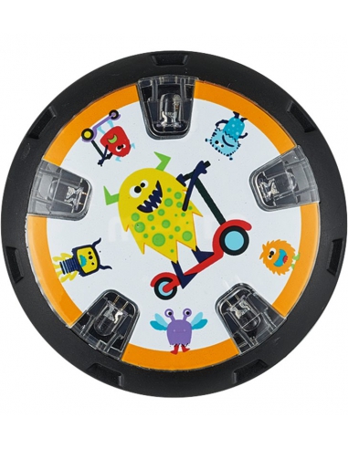 Świecące nakładki na kółka hulajnóg Micro Wizzers Monsters