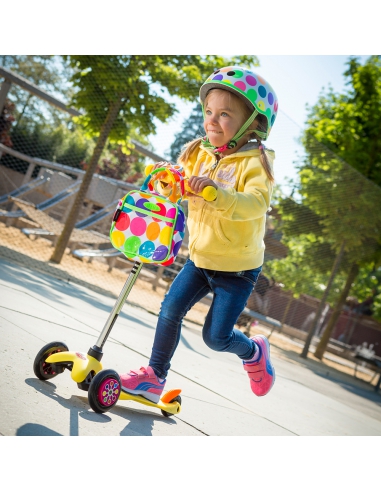 Torebka Micro na hulajnogę neonowe kropy neon dots