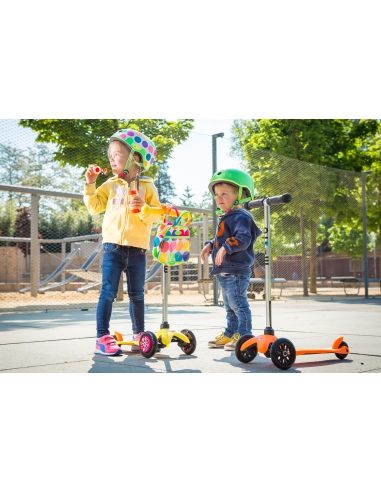 Torebka Micro na hulajnogę neonowe kropy neon dots