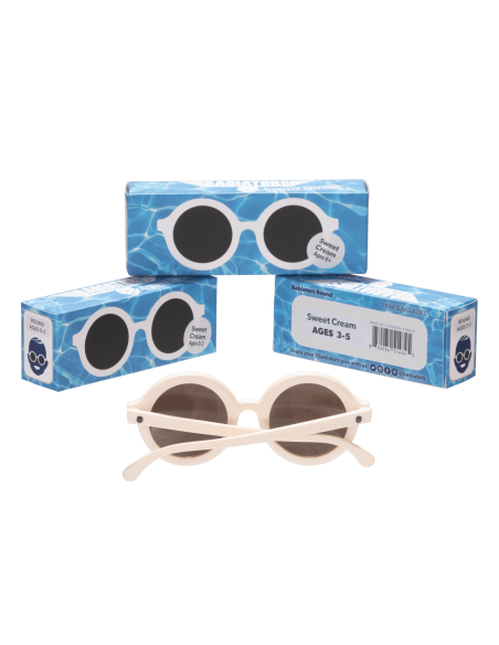 Okulary przeciwsłoneczne dla dzieci Babiators Round Sweet Cream 3-5
