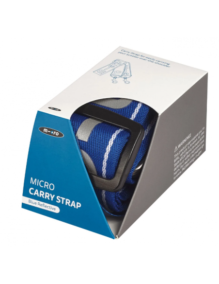 Pasek do hulajnóg dwukołowych Micro Strap Reflective Blue