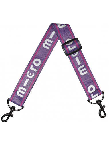 Pasek do hulajnóg dwukołowych Micro Carry Strap Reflective Purple