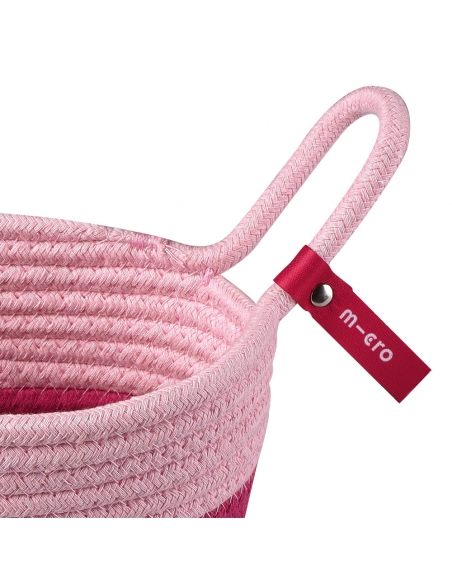 Koszyk na kierownicę hulajnogi lub rowerka Micro Basket Pink
