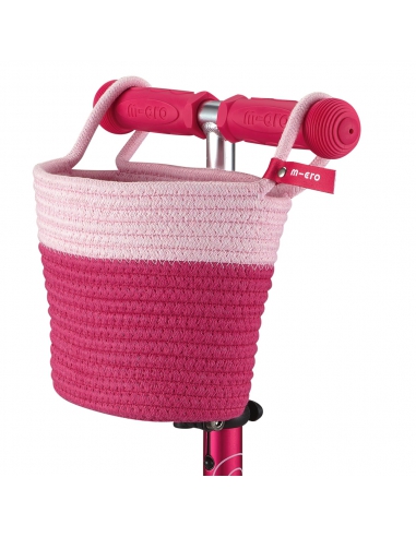 Koszyk na kierownicę hulajnogi lub rowerka Micro Basket Pink