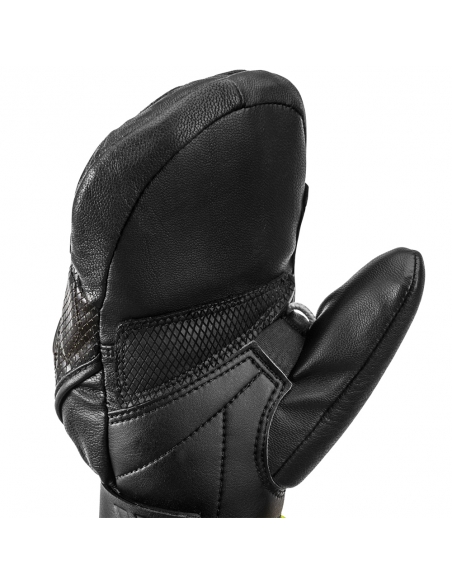 Rękawice narciarskie Leki WorldCup Race Flex S Junior Mitten (jednopalczaste) Black/Ice-Lemon
