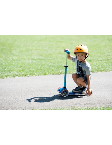 Błękitna trójkołowa hulajnoga Mini Micro Deluxe Ocean Blue MMD046