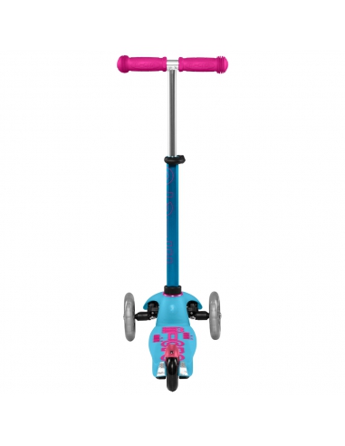Niebiesko-różowa trójkołowa hulajnoga Mini Micro Deluxe Turquoise MMD074