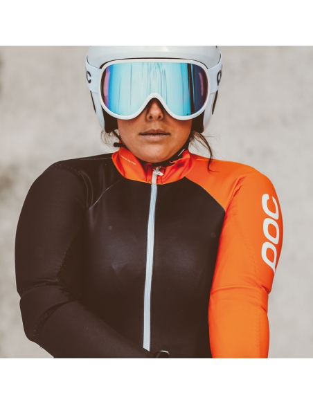 Guma narciarska kombinezon POC Skin GS JR Speedy Gradient Opal Blue/Fluorescent Yellow/Green