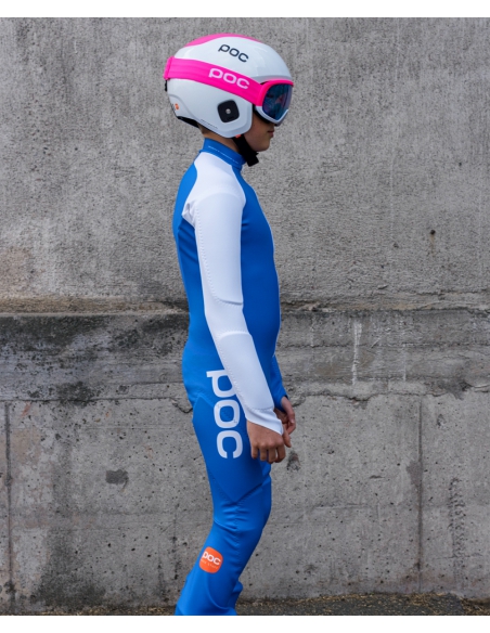 Guma narciarska kombinezon POC Skin GS JR Speedy Gradient Opal Blue/Fluorescent Yellow/Green