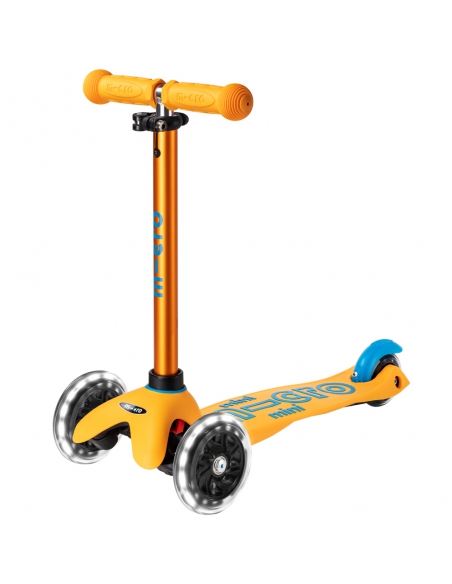 Trójkołowa hulajnoga Mini Micro Deluxe LED Apricot (świecące koła)