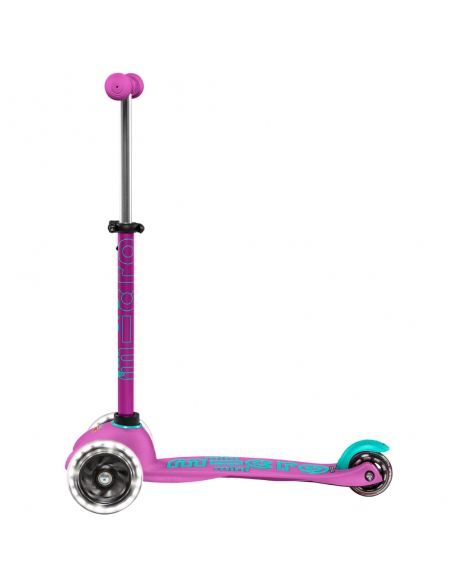 Lawendowa trójkołowa hulajnoga Mini Micro Deluxe LED Lavender (świecące koła)