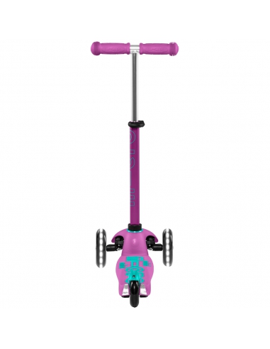 Lawendowa trójkołowa hulajnoga Mini Micro Deluxe LED Lavender (świecące koła)