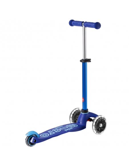Niebieska trójkołowa hulajnoga Mini Micro Deluxe LED Blue (świecące koła)