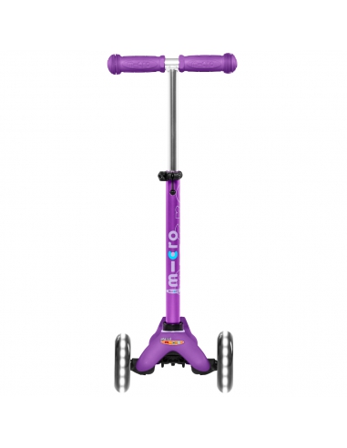 Fioletowa trójkołowa hulajnoga Mini Micro Deluxe LED Purple (świecące koła)