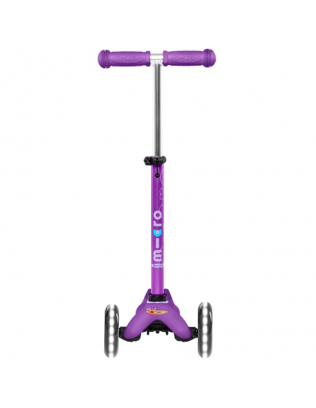 Fioletowa trójkołowa hulajnoga Mini Micro Deluxe LED Purple (świecące koła)