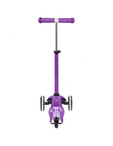 Fioletowa trójkołowa hulajnoga Mini Micro Deluxe LED Purple (świecące koła)