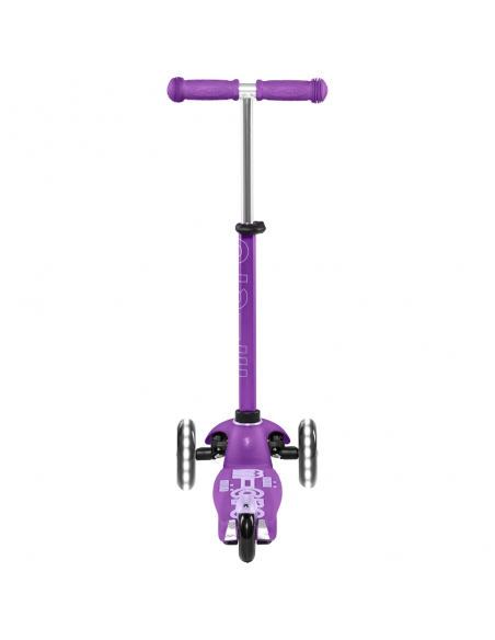 Fioletowa trójkołowa hulajnoga Mini Micro Deluxe LED Purple (świecące koła)