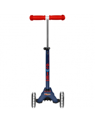 Granatowa trójkołowa hulajnoga Mini Micro Deluxe LED Navy Blue (świecące koła) MMD118