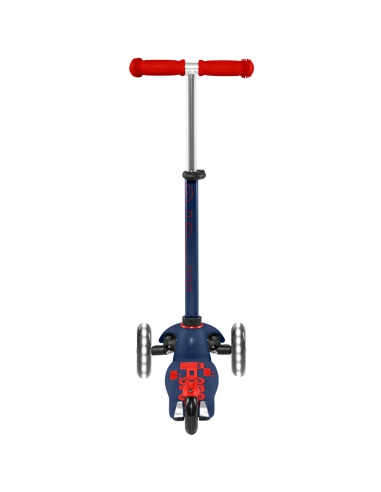 Granatowa trójkołowa hulajnoga Mini Micro Deluxe LED Navy Blue (świecące koła) MMD118