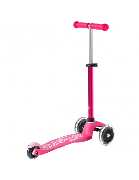 Różowa trójkołowa hulajnoga Mini Micro Deluxe LED Pink (świecące koła) Różowa trójkołowa hulajnoga Mini Micro Deluxe LED Pink (świecące koła)