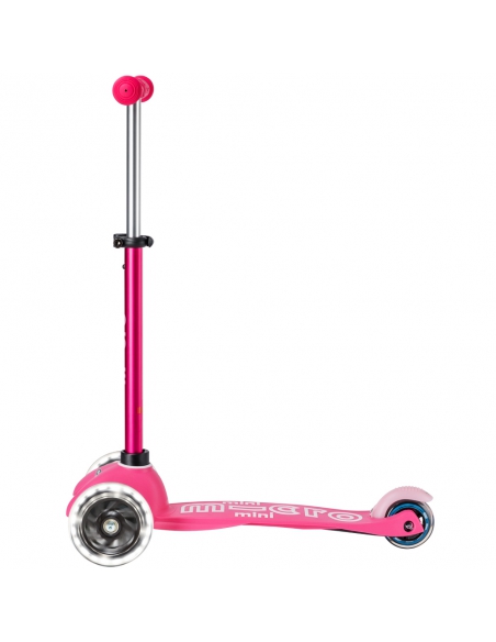 Różowa trójkołowa hulajnoga Mini Micro Deluxe LED Pink (świecące koła) Różowa trójkołowa hulajnoga Mini Micro Deluxe LED Pink (świecące koła)