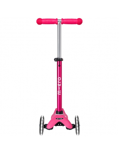 Różowa trójkołowa hulajnoga Mini Micro Deluxe LED Pink (świecące koła)