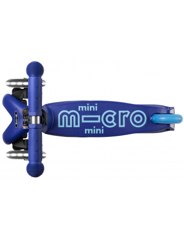 Niebieska trójkołowa hulajnoga Mini Micro Deluxe LED Blue (świecące koła)