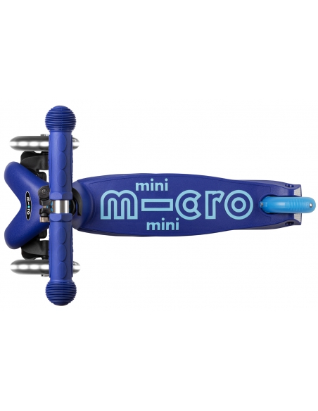 Niebieska trójkołowa hulajnoga Mini Micro Deluxe LED Blue (świecące koła)