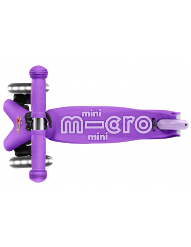 Fioletowa trójkołowa hulajnoga Mini Micro Deluxe LED Purple (świecące koła)