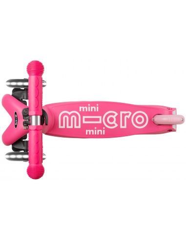 Różowa trójkołowa hulajnoga Mini Micro Deluxe LED Pink (świecące koła)