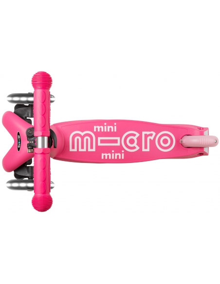 Różowa trójkołowa hulajnoga Mini Micro Deluxe LED Pink (świecące koła) Różowa trójkołowa hulajnoga Mini Micro Deluxe LED Pink (świecące koła)