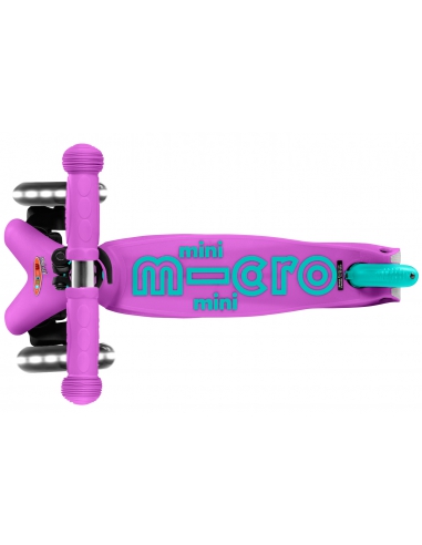 Lawendowa trójkołowa hulajnoga Mini Micro Deluxe LED Lavender (świecące koła)