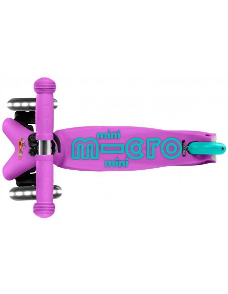 Lawendowa trójkołowa hulajnoga Mini Micro Deluxe LED Lavender (świecące koła)