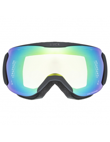 Gogle narciarskie Uvex Downhill 2100 V Black Mat/Mirror Green