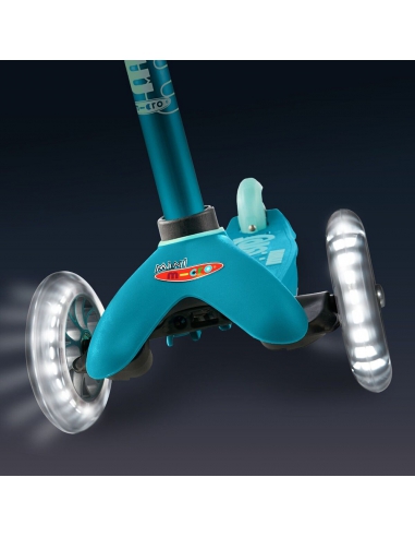 Hulajnoga Mini Micro Deluxe LED Aqua (świecące koła)