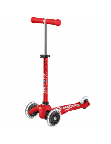 Hulajnoga Mini Micro Deluxe LED Red (świecące koła)