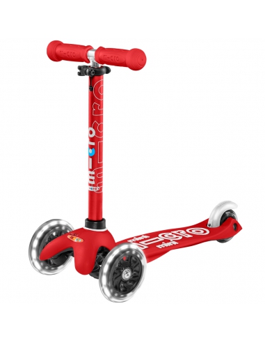 Hulajnoga Mini Micro Deluxe LED Red (świecące koła)