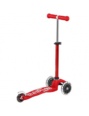 Hulajnoga Mini Micro Deluxe LED Red (świecące koła)