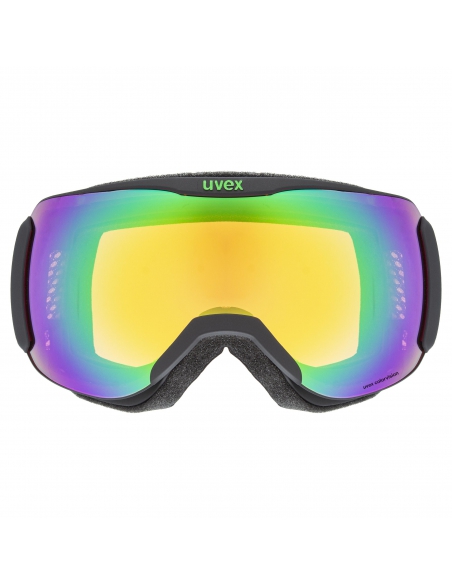 Gogle narciarskie Uvex Downhill 2100 CV Black Mat/Mirror Green