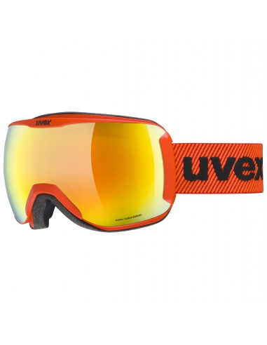Gogle narciarskie Uvex Downhill 2100 CV Fierce Red Mat/Mirror Orange