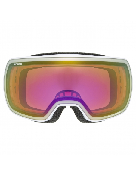 Gogle narciarskie Uvex Compact FM White/Mirror Goldpink Rose