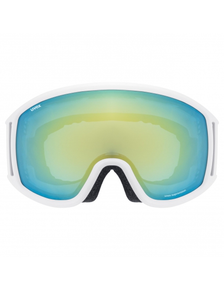 Gogle narciarskie Uvex Topic FM White Mat/Mirror Orange