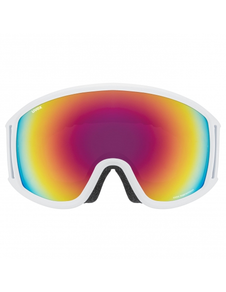 Gogle narciarskie Uvex Topic FM White Mat/Mirror Rainbow