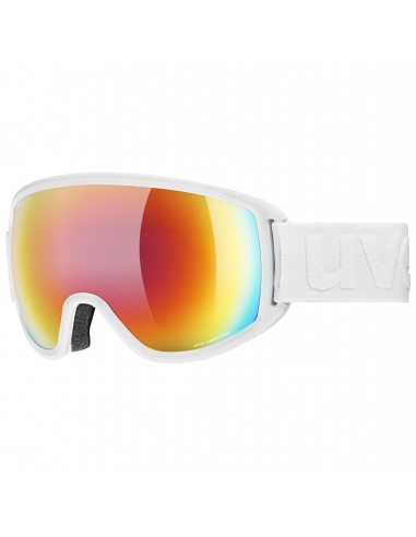 Gogle narciarskie Uvex Topic FM White Mat/Mirror Rainbow