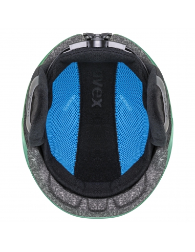 Kask narciarski Uvex Heyya Pro Green-Blue Mat