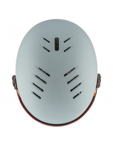 Kask narciarski Uvex Rocket Jr Visor Rhino–Blush Mat